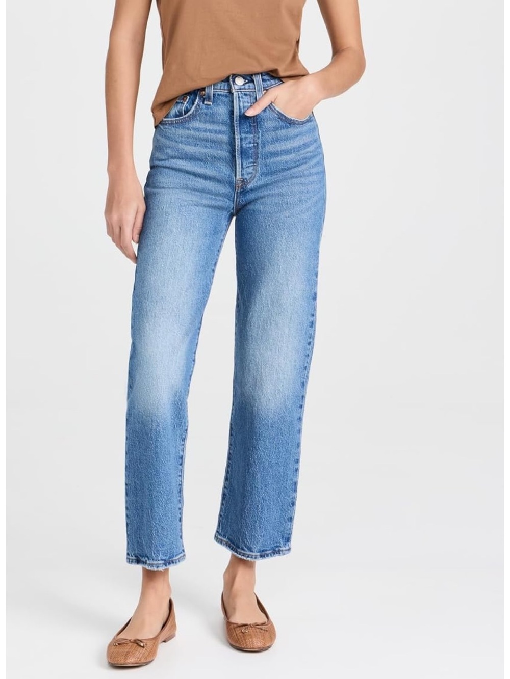 Levi’s Ribcage Straight Ankle Jean - Dance Around - Size 27